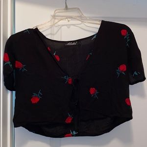 Front Tie Crop Top